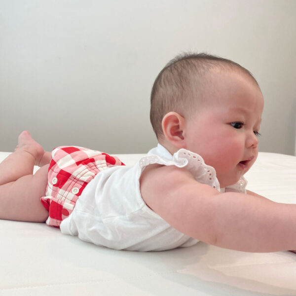 กางเกงในผ้าอ้อม Pants Diaper Check Red