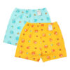 กางเกงฝึกขับถ่ายขาสั้นลาย Aqua blue & orange / Potty Trainning pants Aqua blue & orange