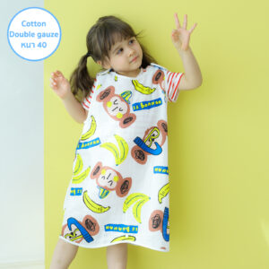 ถุงนอนผ้าห่มเด็ก 21SS/Double Gauze Sleepvest – Monkey Banana