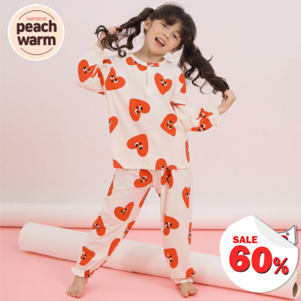 ชุดนอนเด็ก เสื้อผ้าเด็ก Sleepwear Face Heart9