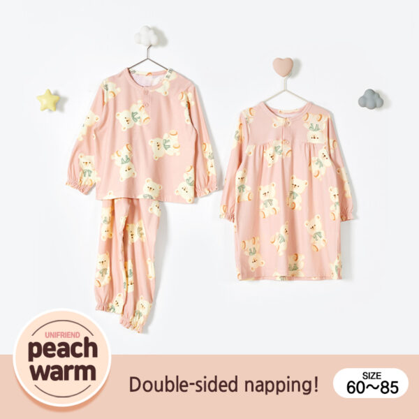 ชุดนอนเด็ก เสื้อผ้าเด็ก 21fw/Sleepwear-Cutie bear9(Pink)