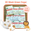 หน้ากากอนามัยนำเข้าจากเกาหลีทรง 3D แบรนด์ Green finger kid-1to3-y