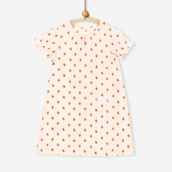 ชุดนอนกระโปรงเด็ก One piece pajamas kids – Peach (Pink)