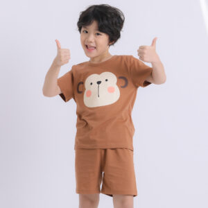 ชุดนอนเด็ก เสื้อผ้าเด็ก Unifriend Thailand รุ่น22ss/Single-Monkey5