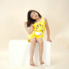เสื้อกล้ามเด็กและกางเกงขาสั้น Yellow giraffe