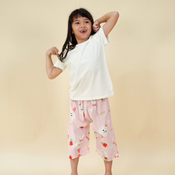 กางเกงเด็ก ความยาว7ส่วน เสื้อผ้าเด็ก Pink Rabbit
