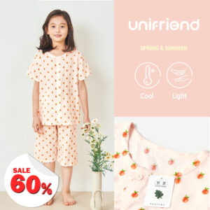 ชุดนอนเด็ก เสื้อผ้าเด็ก 22ss/Pajamas Peach