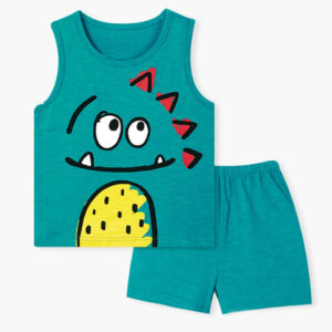 เสื้อกล้ามเด็กและกางเกงขาสั้น Dinosaur
