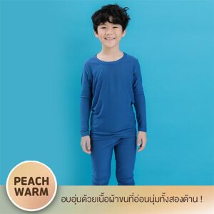 ชุดนอนเด็ก Unifriend Thailand รุ่น 22FW/Peach warm – Blue