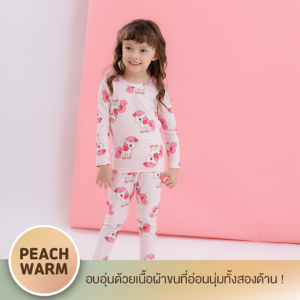 ชุดนอนเด็ก Unifriend Thailand รุ่น 22FW/Peach warm – Twinkle