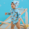 ชุดว่ายน้ำผ้าอ้อมในตัวลาย Penguin Baby rash Panty (cap/top/panty/pants)