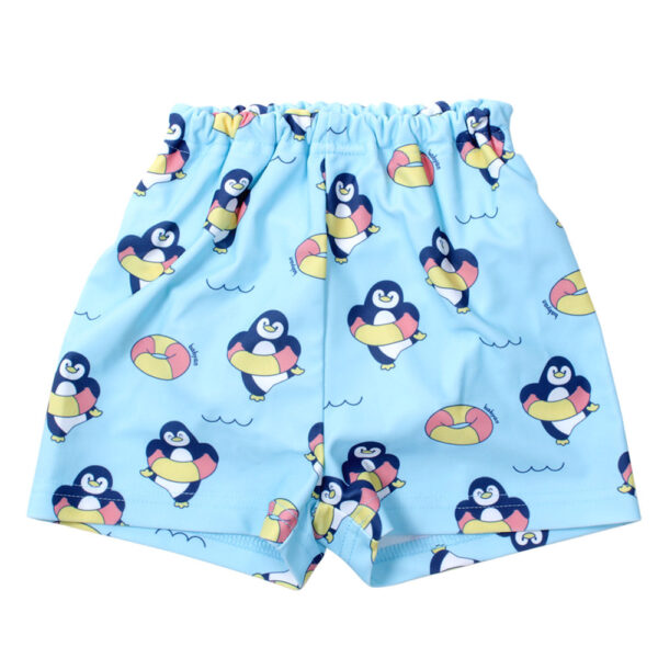 ชุดว่ายน้ำผ้าอ้อมในตัวลาย Penguin Baby rash Panty (cap/top/panty/pants)