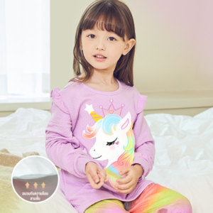 ชุดนอนเด็ก Unifriend Thailand รุ่น 22fw/thermal Rainbow unicorn