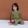 ชุดนอนเด็ก Span Khaki line