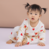 ชุดนอนเด็ก เนื้อผ้าอบอุ่น thermal Love Bear (Red)