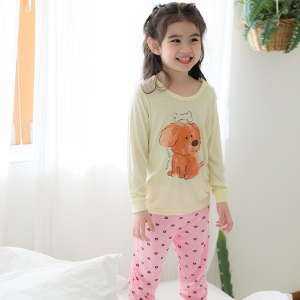 ชุดนอนเด็กแขนขายาว Little Puppy9