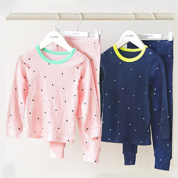 ชุดนอนเด็ก Yoruji Petit dot9 (pink)