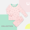 ชุดนอนเด็ก Yoruji Petit dot9 (pink)