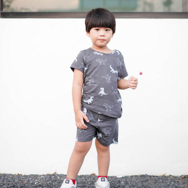 ชุดนอนเด็ก เสื้อผ้าเด็ก Crong5 (Black)