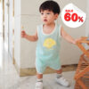 ชุดเสื้อกล้ามขาสั้นเด็ก 23ss/Puppy (Blue)