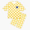 เสื้อผ้าเด็ก ชุดความยาว7ส่วน Square Label (Yellow)