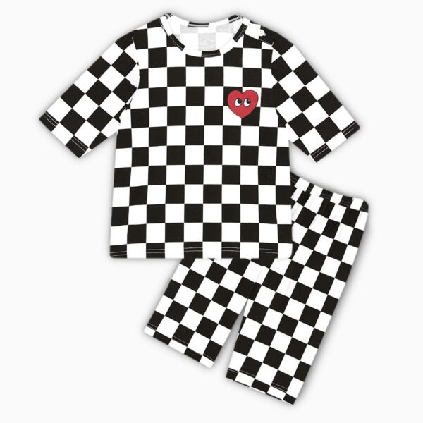 เสื้อผ้าเด็ก ชุดความยาว7ส่วน Square Label (Black)