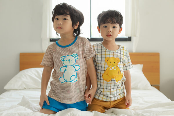 เสื้อผ้าเด็ก ชุดแขนสั้นขาสั้น 23ss/Toy Bear
