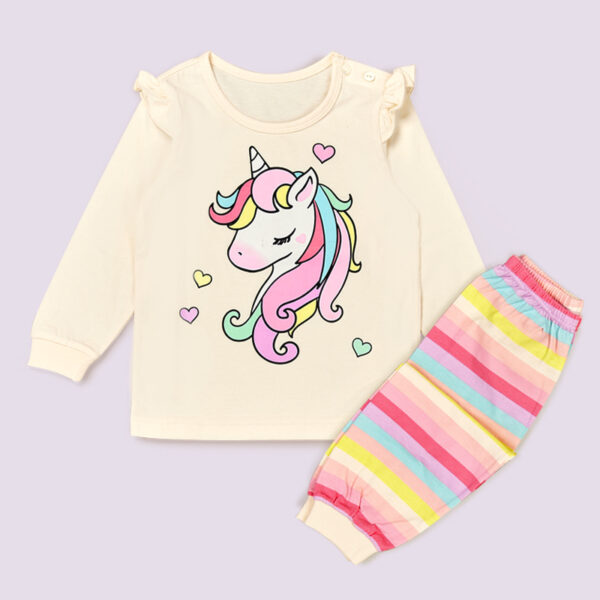 ชุดนอนเด็กแขนยาวขายาว Unicorn