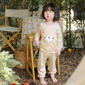 ชุดนอนเด็กแขนยาวขายาว Milky Bear