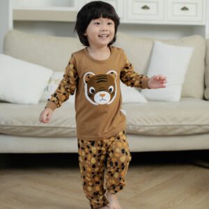 ชุดนอนเด็กแขนยาวขายาว Tiger