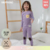 ชุดนอนเด็กแขนยาวขายาว 23fw/Pocket Bear (Purple)