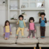ชุดนอนเด็กแขนยาวขายาว 23fw/Raglan Bear (Yellow)