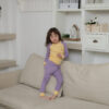ชุดนอนเด็กแขนยาวขายาว 23fw/Raglan Bear (Yellow)