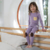 ชุดนอนเด็กแขนยาวขายาว 23fw/Pocket Bear (Purple)