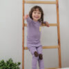ชุดนอนเด็กแขนยาวขายาว 23fw/Pocket Bear (Purple)