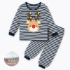 ชุดนอนเด็กแขนยาวขายาว 23fw/Thermal Noel (Navy)