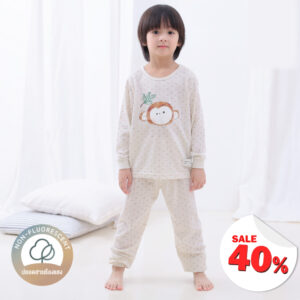 ชุดนอนเด็กแขนยาวขายาว 24ss/Cozy Monkey