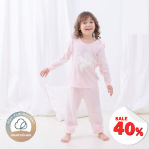 ชุดนอนเด็กแขนยาวขายาว 24ss/Twinkle Unicorn