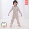 ชุดนอนเด็กแขนยาวขายาว 24ss/Cutie Check (BROWN)