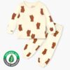 ชุดนอนเด็กแขนยาวขายาว 24ss/Organic Brown Bear
