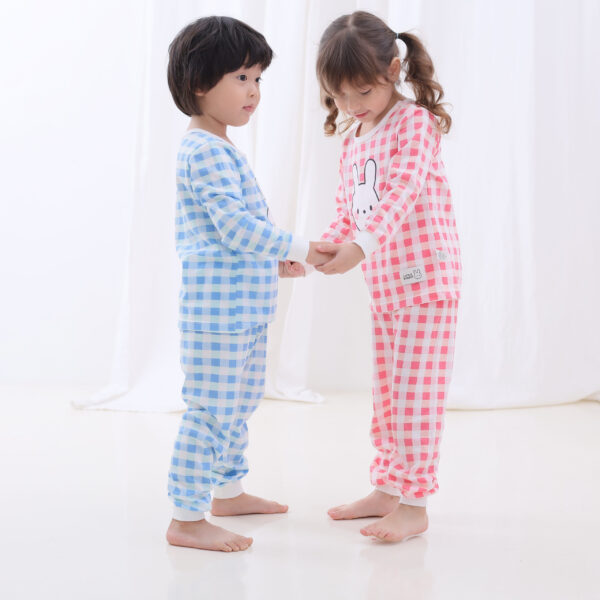 ชุดนอนเด็กแขนยาวขายาว Little Rabbit (PINK)