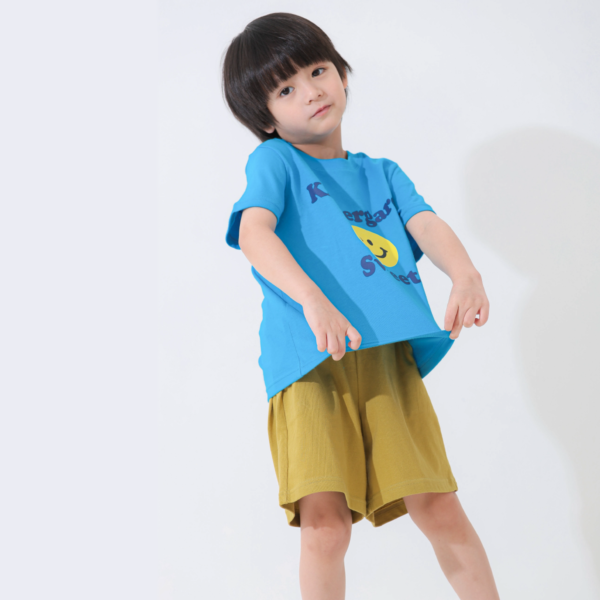 ชุดแขนสั้นขาสั้น 24ss/Kindergarden (Blue)