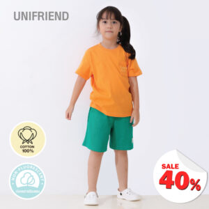 ชุดแขนสั้นขาสั้น 24ss/Happy Day (ORANGE)