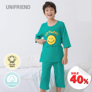 ชุดแขนขายาว 7 ส่วน 24ss/Winky Smile (GREEN)