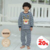 ชุดนอนเด็กแขนยาวขายาว 23fw/Thermal Noel (Navy)
