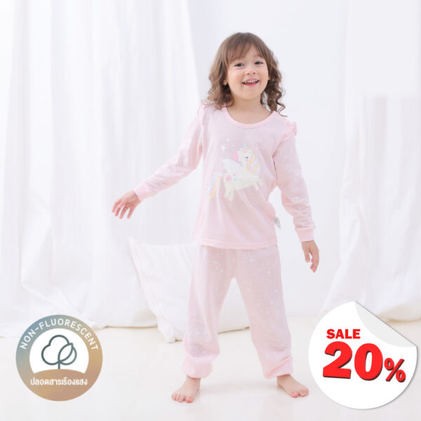 ชุดนอนเด็กแขนยาวขายาว 24ss/Twinkle Unicorn