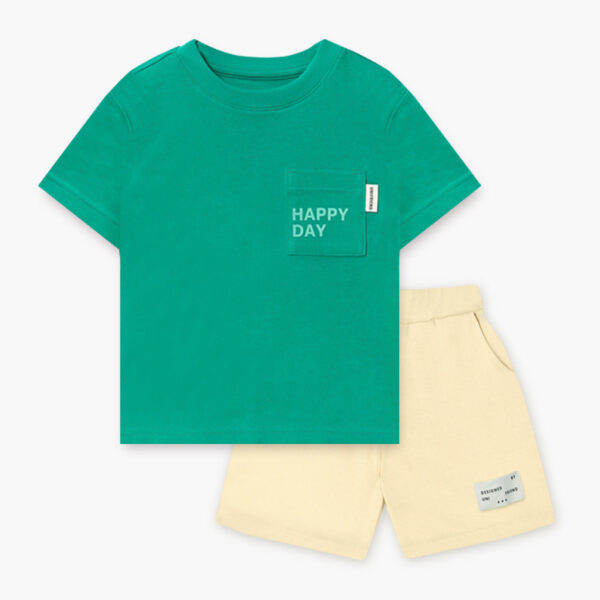 ชุดแขนสั้นขาสั้น 24ss/Happy Day (GREEN)