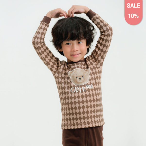 ชุดนอนเด็กแขนยาวขายาว 24fw/Cute Bear