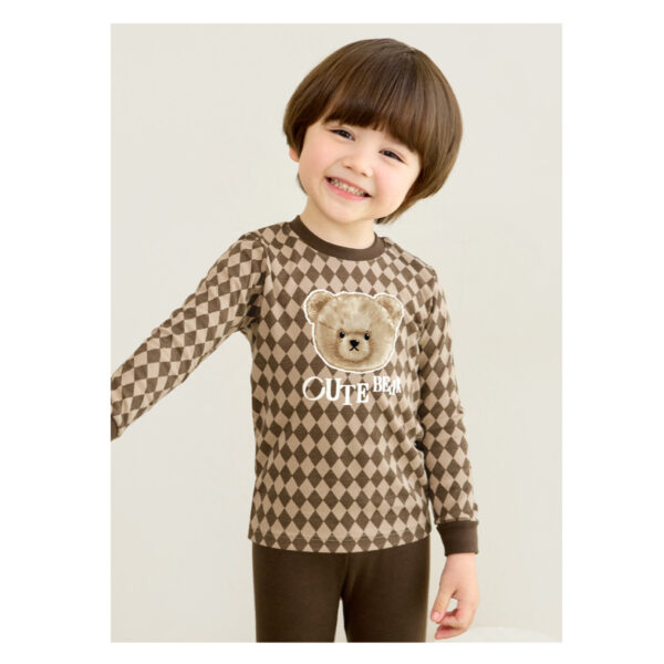 ชุดนอนเด็กแขนยาวขายาว 24fw/Cute Bear
