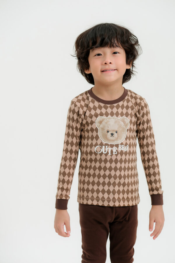 ชุดนอนเด็กแขนยาวขายาว 24fw/Cute Bear